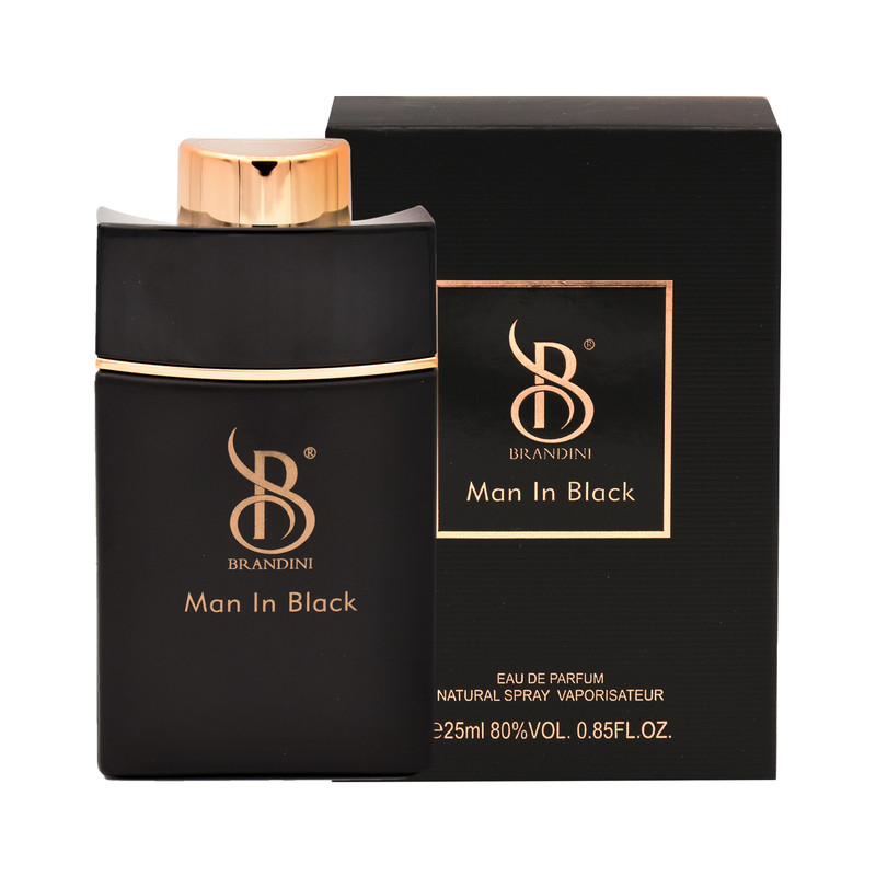 عطر جیبی مردانه برندینی مدل Man in Black حجم 25 میلی لیتر